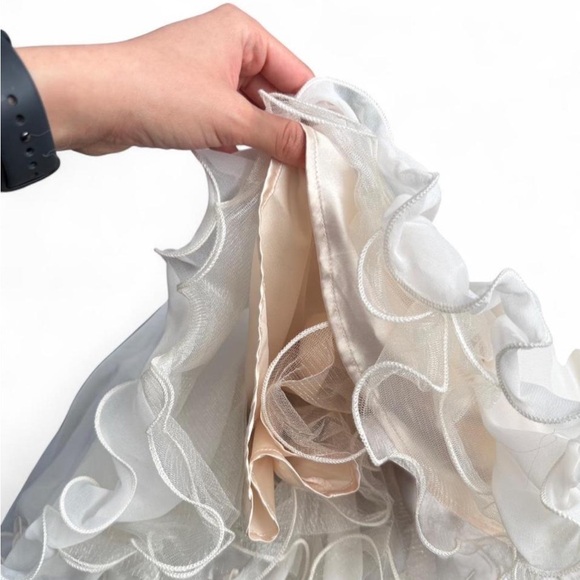 Chi Chi London black & ivory mini dress with tulle - Picture 5 of 6